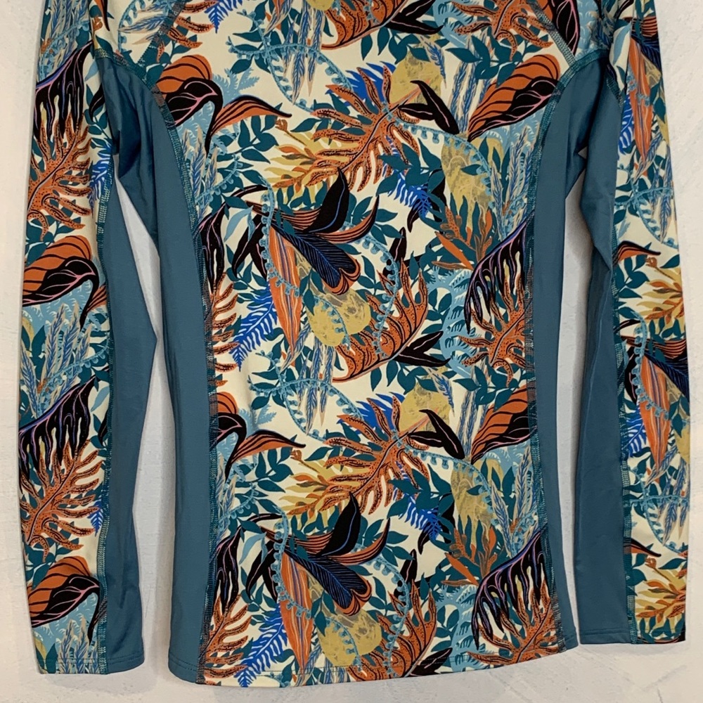 Patagonia Micro Swell Rashguard Jurassic Ferns NEW - Picture 3 of 8